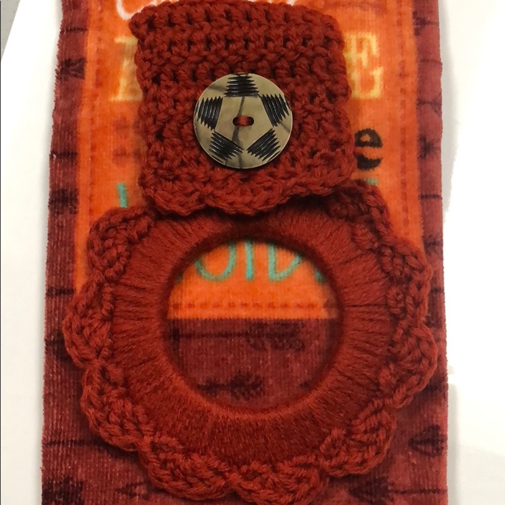 Southwest towel hanger & cotton kitchen towel - Picture 3 of 8